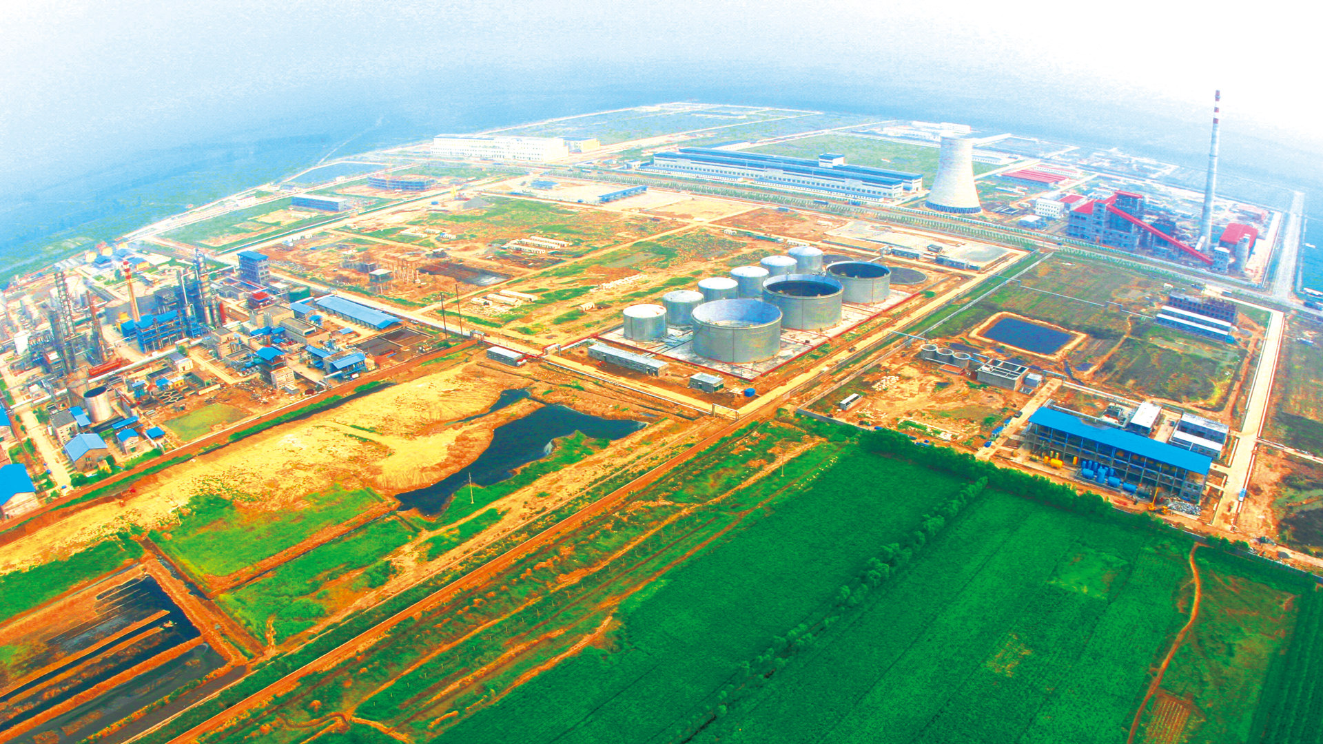 2003年,興建京博工業(yè)園。 圖為2003-10-12工業(yè)園建設(shè)初期副本_副本